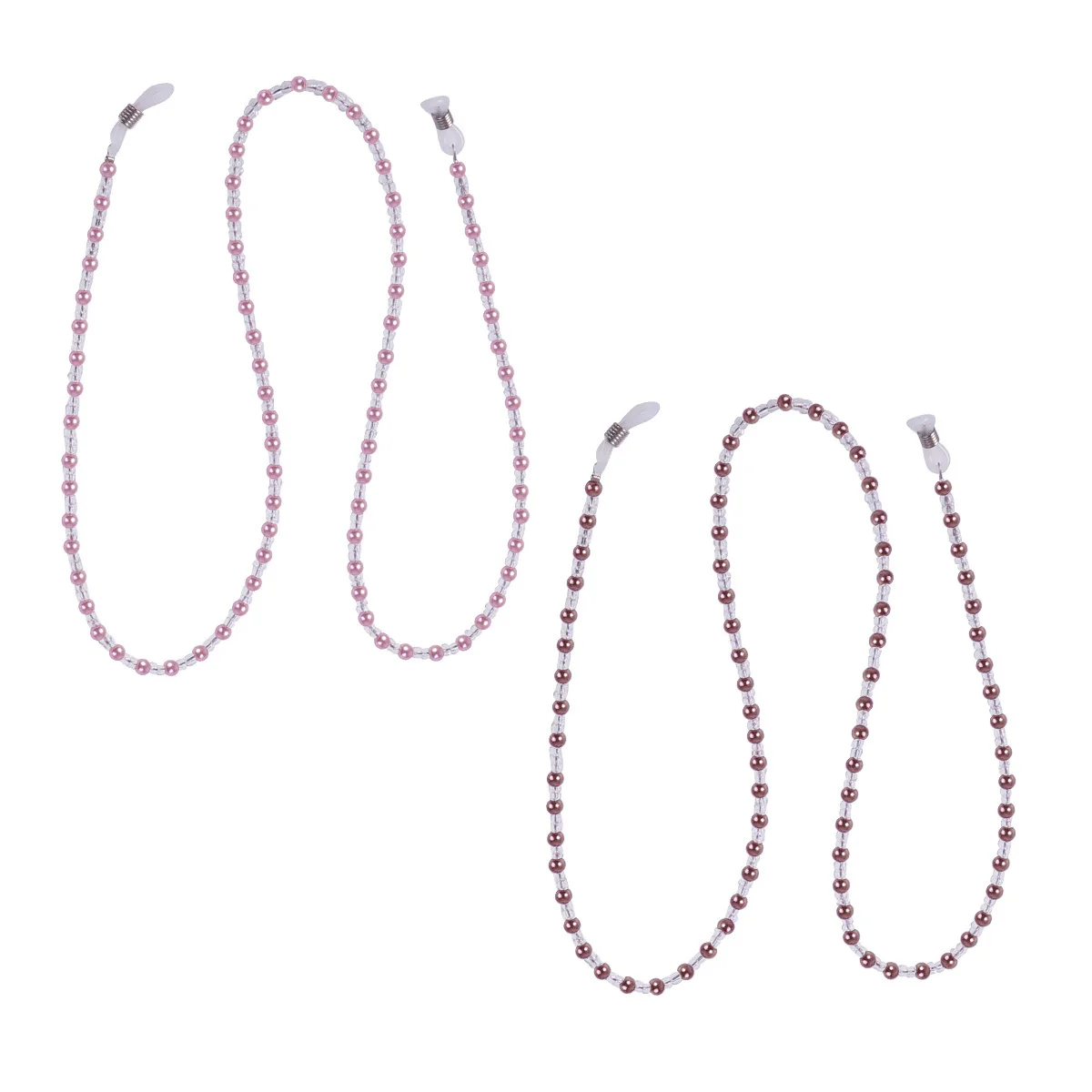 

4pcs Beaded Eyeglasses Strap Eyewear Chain Anti-Slip Glasses Cord For Running Hiking Cycling Sunglasses Holder Retainer