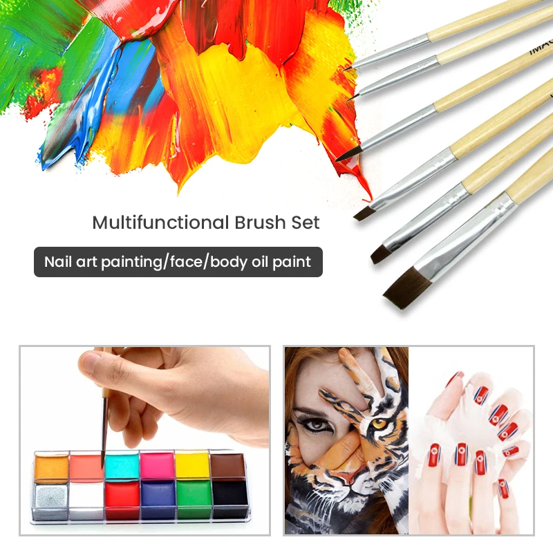 IMAGIC brush Body painting paint brush painting face paint brush set make up brush tools