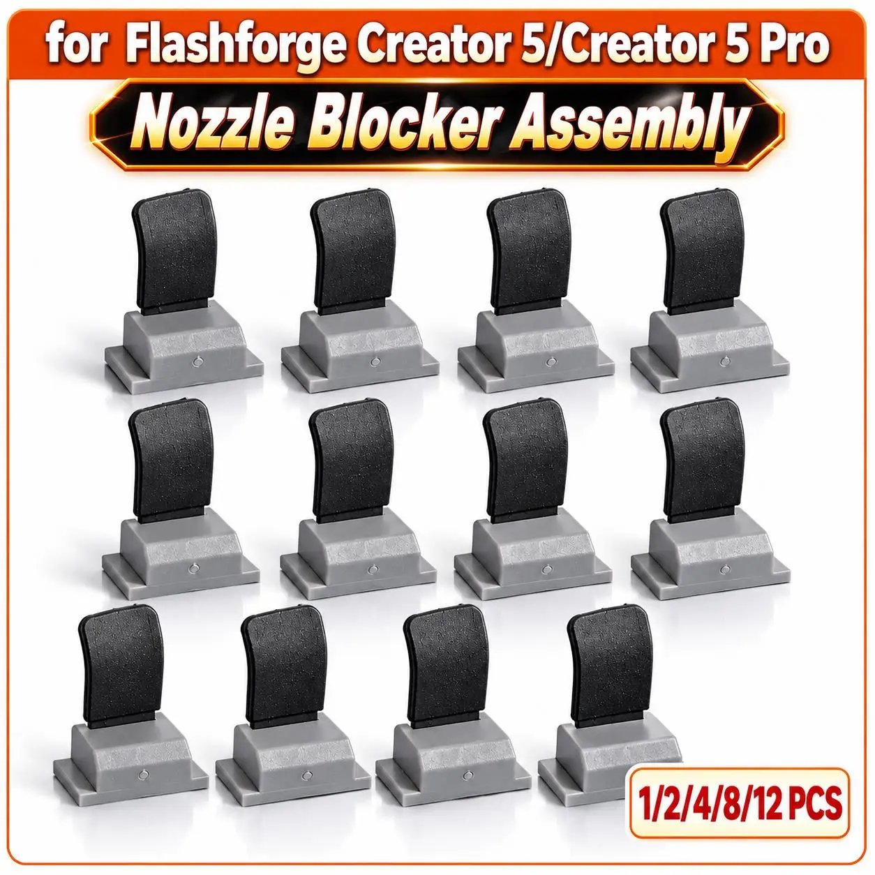 Nozzle Blocker Assembly for Flashforge Creator 5/5 Pro Tool Changing 3D Printer Extruder Dock Spare Parts Tool Changer