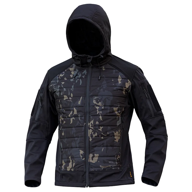 Imagem -02 - Jaqueta de Algodão Tática Masculina Windproof Impermeável Terno de Assalto Camuflagem Acampamento Pendular Top Esportivo Exterior