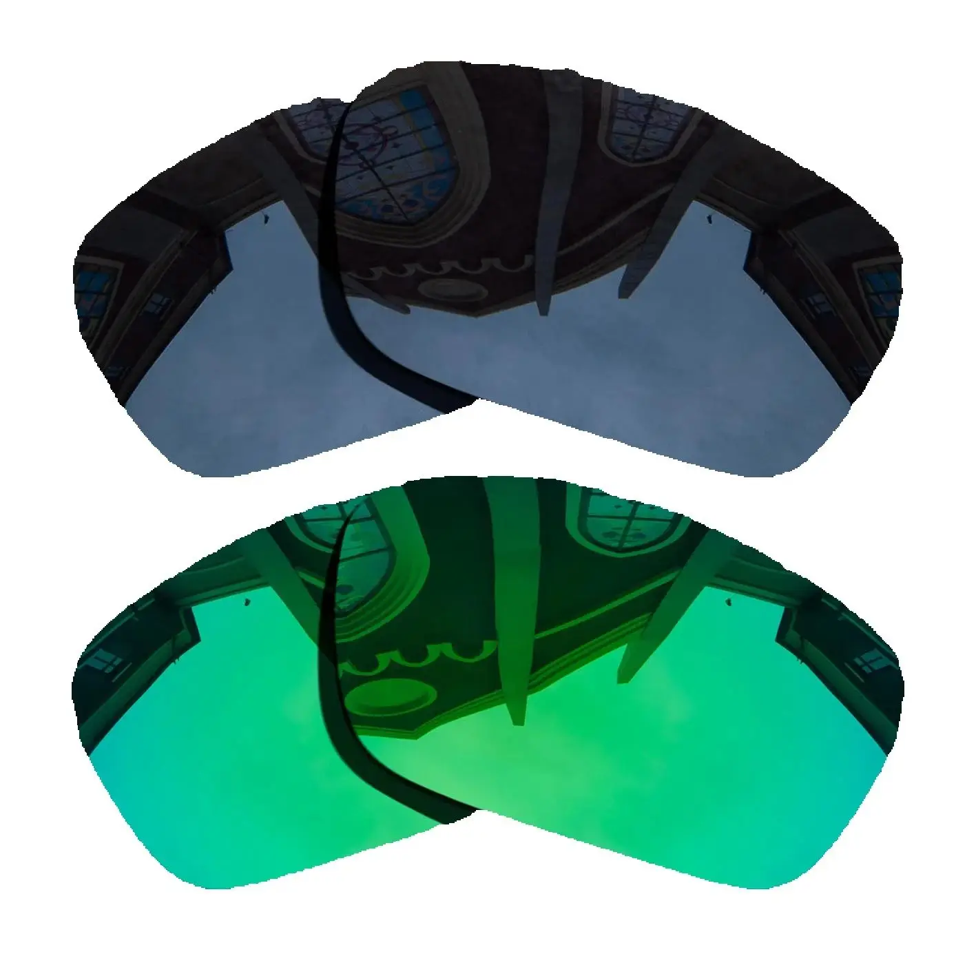

Grey Black&Jade Green Sunglasses Polarized Replacement Lenses for Oakley Fuel Cell