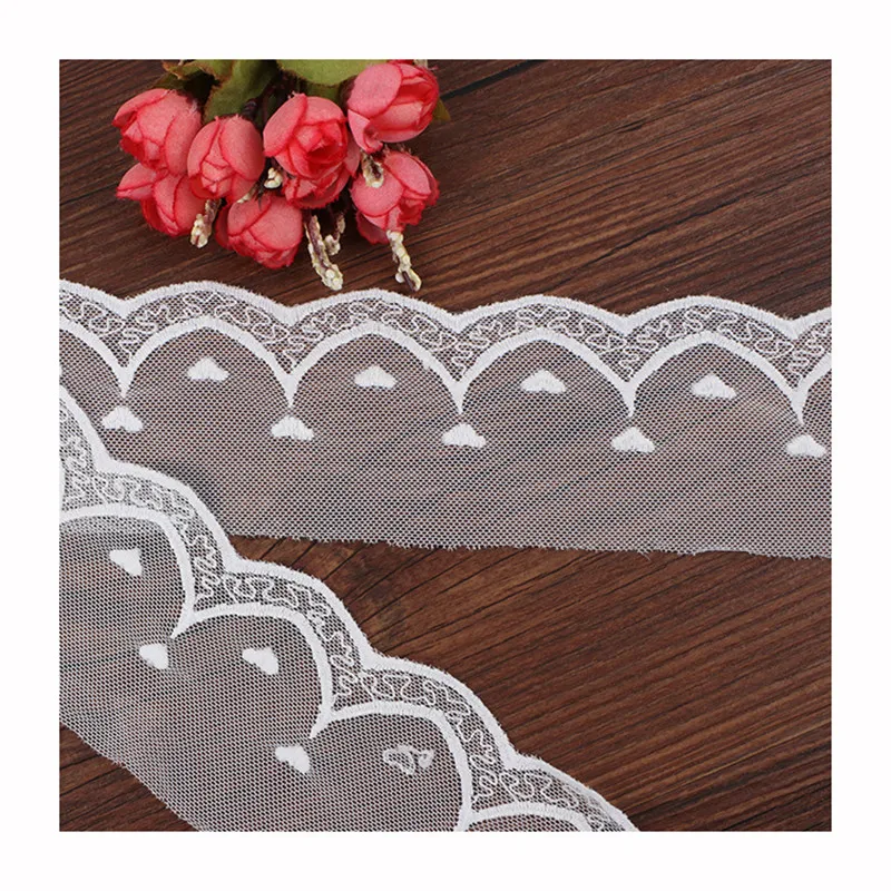 5Yards 6.4Cm Wedding Dress Lace Clothing Accessories Mesh Lace Home Sofa Fabric Sewing Handmade Craft Materials