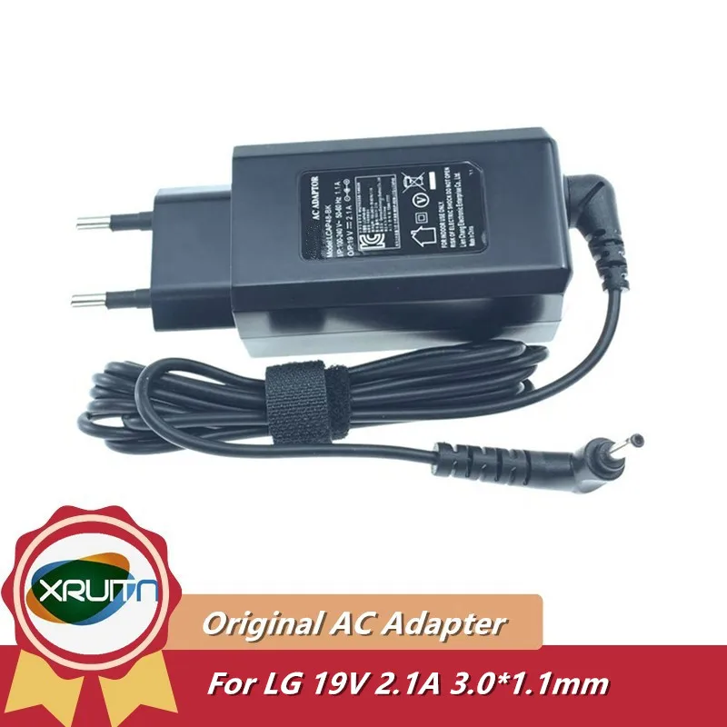 Original 19V 2.1A 40W 3.0x1.0mm AC Adapter For LG LCAP48-WK WA-40G19FS ADS-40MSG-19 19040GPK GRAM Laptop Power Supply Charger