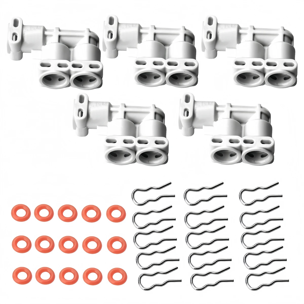 35 قطعة/المجموعة ماكينة القهوة موصل لجميع أجزاء ماكينة القهوة استبدال اتصال البخار ثلاثي الاتجاه مع الختم O-حلقة #1
