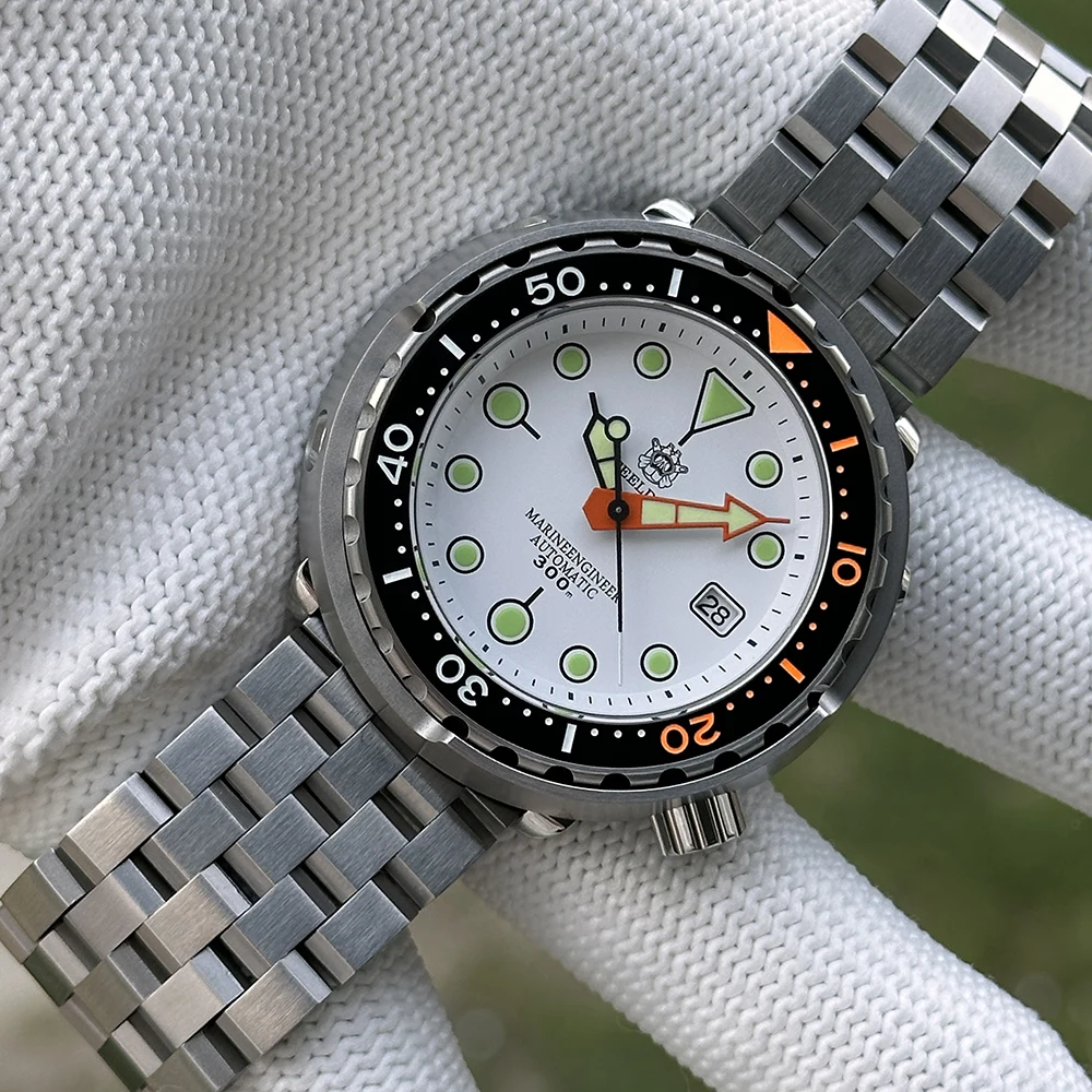 2025 Tuna Can Classic Watch For Men STEELDIVE SD1975C Super Luminous Ceramic Bezel 300M Waterproof NH35 Movement Dive Wristwatch image 3