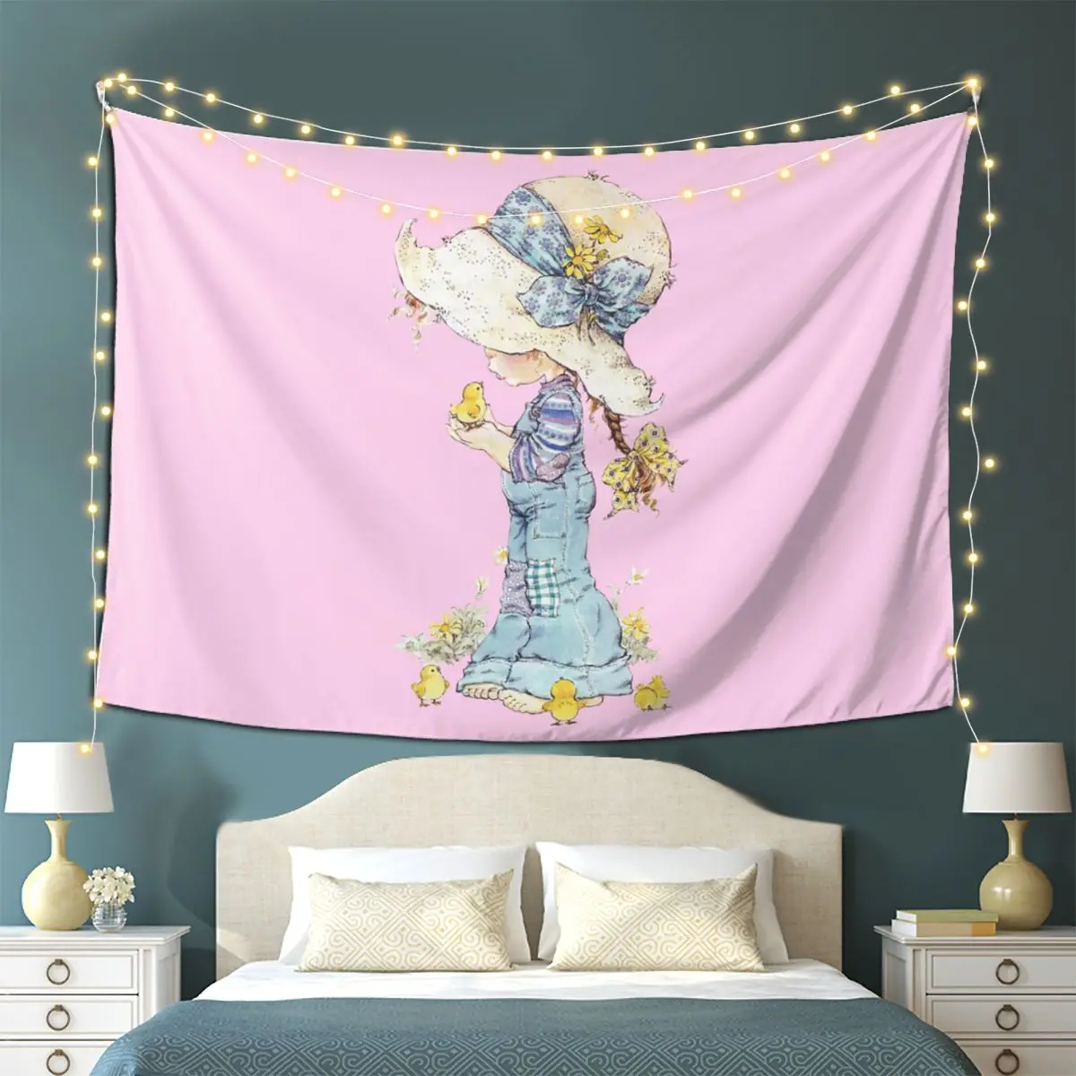 

Kawaii Sarah Kay гобелен настенный эстетический гобелен для украшения дома для комнаты в общежитии