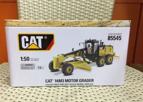 Alloy Model Gift DM 1:50 Scale Caterpillar Cat 14M3 Motor Grader Vehicle Engineering Machinery Diecast Model Collection 85545