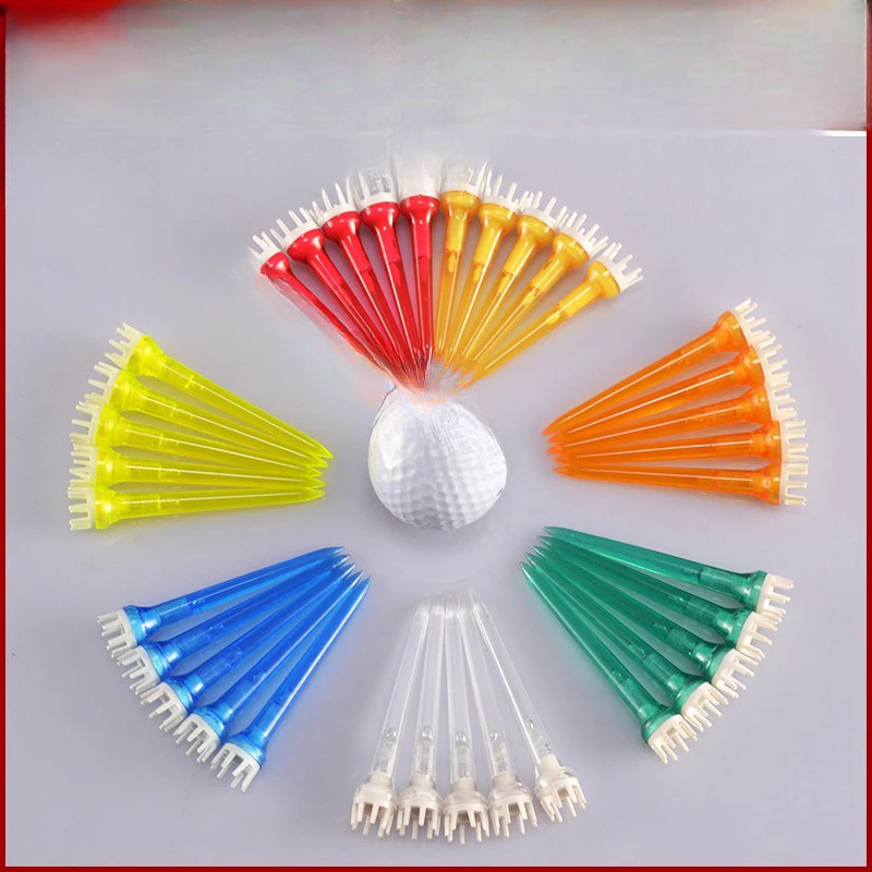 Golf Crown Needle Golf Ball Tee Golf Stud Plastic TEE Transparent Ball Tee