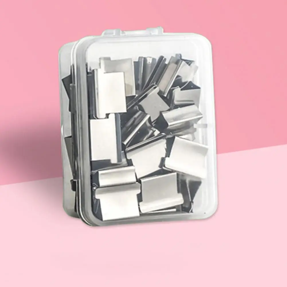 Heavy Duty Paper Clip Paper Binder Push Clip Refills Reusable Stainless Steel Binding Clips Long Tail Document for Office