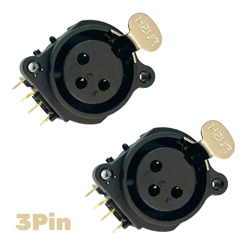 

XLR пластиковый разъем круглой формы, 3-контактная розетка, мужской и женский адаптер для монтажа на панели, шасси