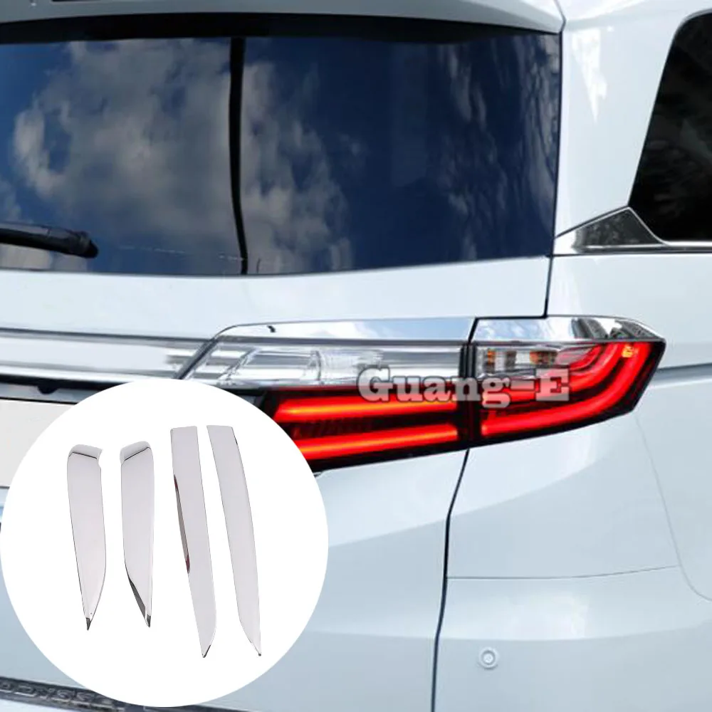 

For Honda Odyssey 2015 2016 2017 2018 2019 2020 2021 ABS Chrome Rear Tail Light Lamp Eyebrows Trim Cover Car Accessories Decor