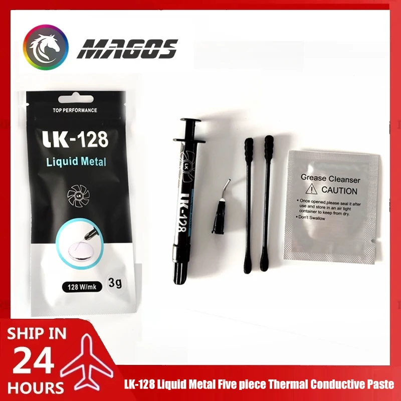 

LK-128 Жидкая металлическая термопаста для рассеивания тепла процессора компьютера/ноутбука, графического процессора, 128 Вт/м.-k