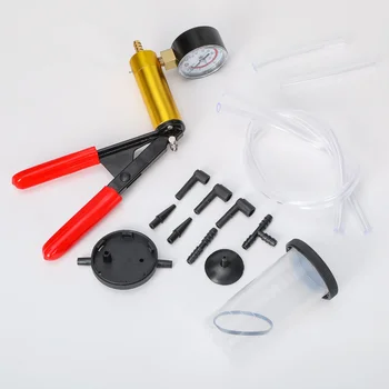 Auto Car Manual ความดันสูญญากาศปั๊มเบรคเลือดออกแบบพกพาทนทานซ่อมทดสอบสําหรับสูญญากาศเบรคระบบ PCV BARO SDV