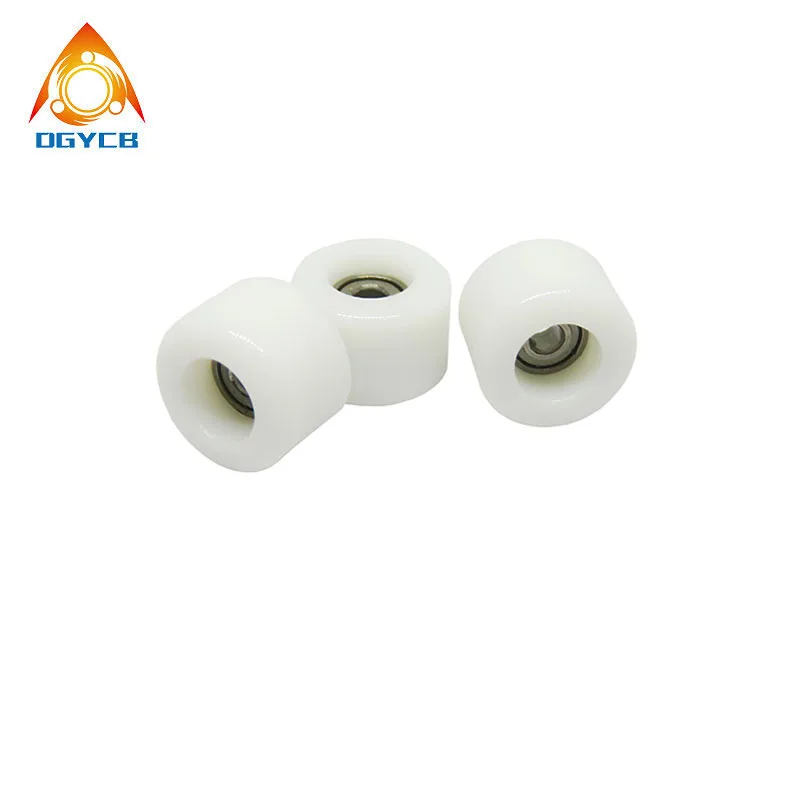 4pcs OD 7.6mm PU Coated Fingerboard Wheels 1.5x7.6x5 PU6817.6-5 High Speed Finger Skateboard Pulley 1.5*7.6*5 No Grease Roller