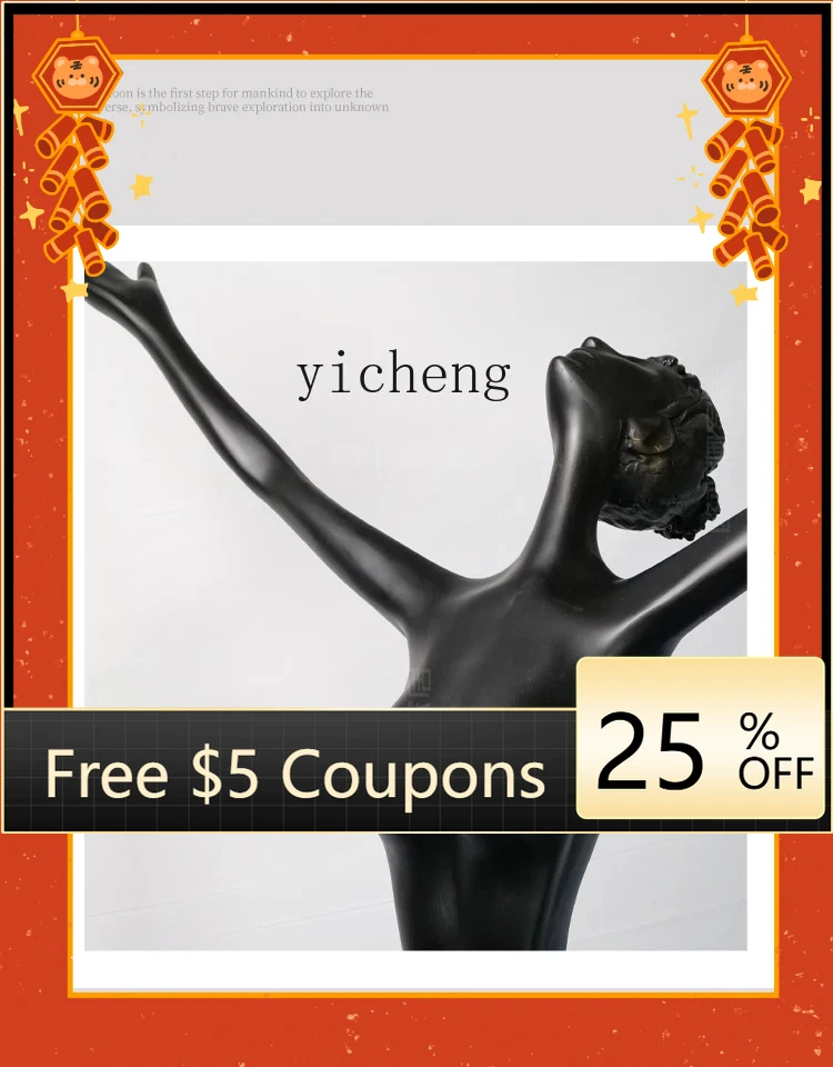 BB  humanoid sculpture floor-to-ceiling ornaments Exhibition hall Sales office Abstract art ornaments Living room Figure landing
