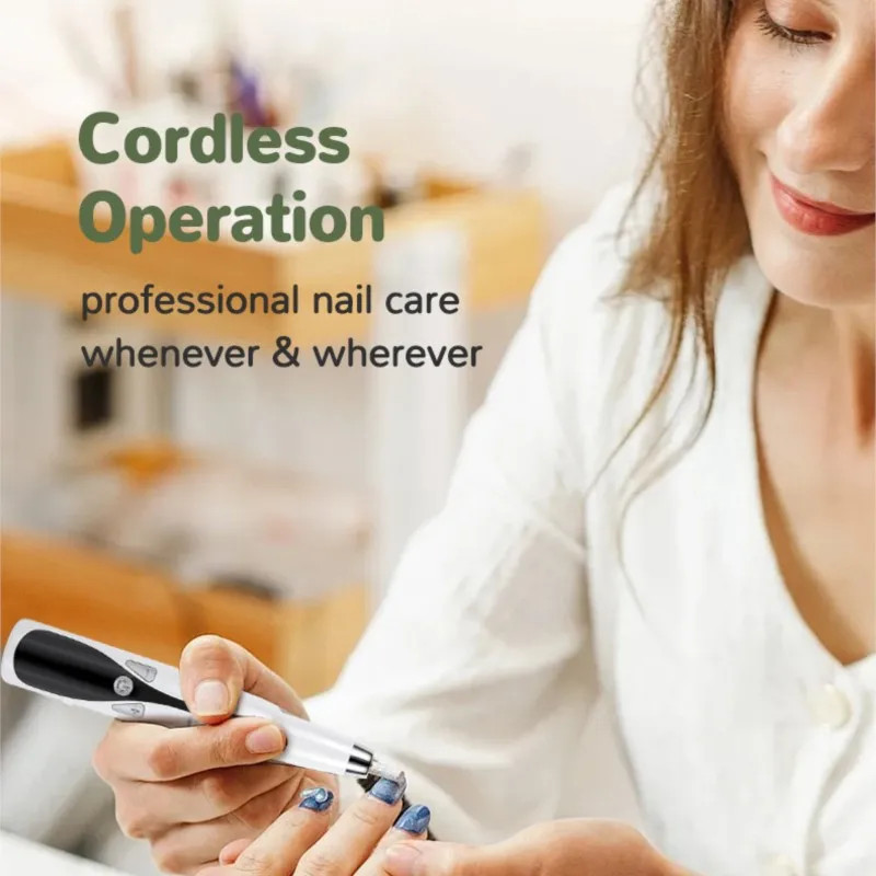 Nuovo smerigliatrice per unghie portatile da 15000 giri/min, lima per unghie elettrica e trapano per unghie, strumento per manicure professionale con display LCD