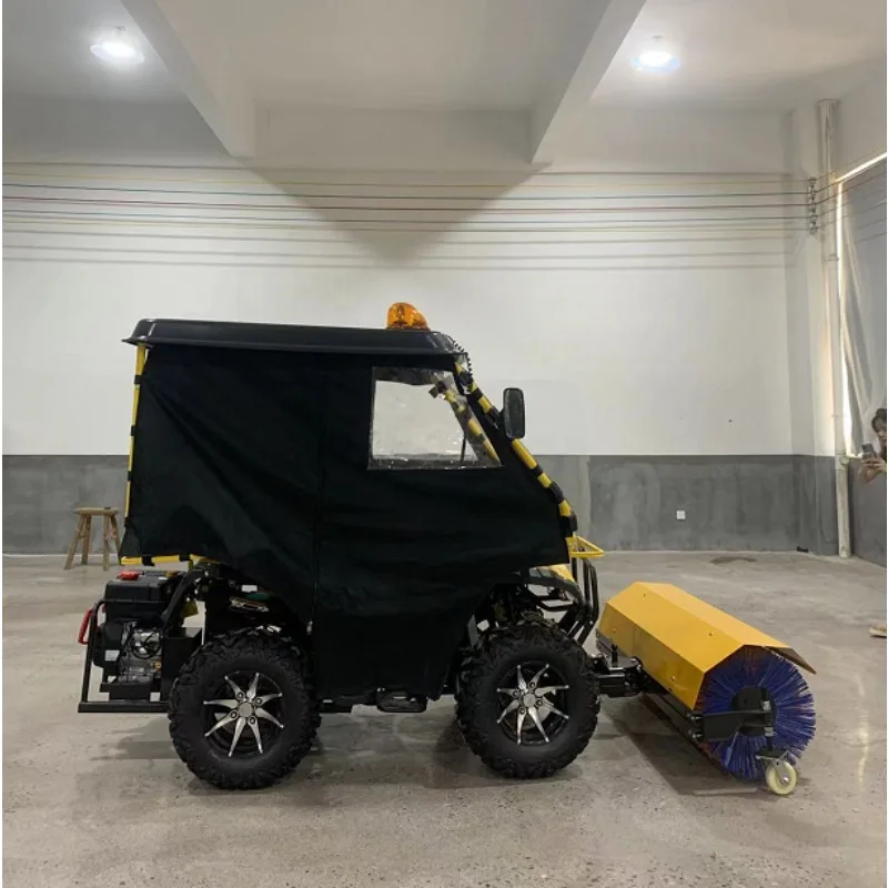 Spazzatrice da neve a quattro ruote multifunzionale completamente chiusa con CE EPA