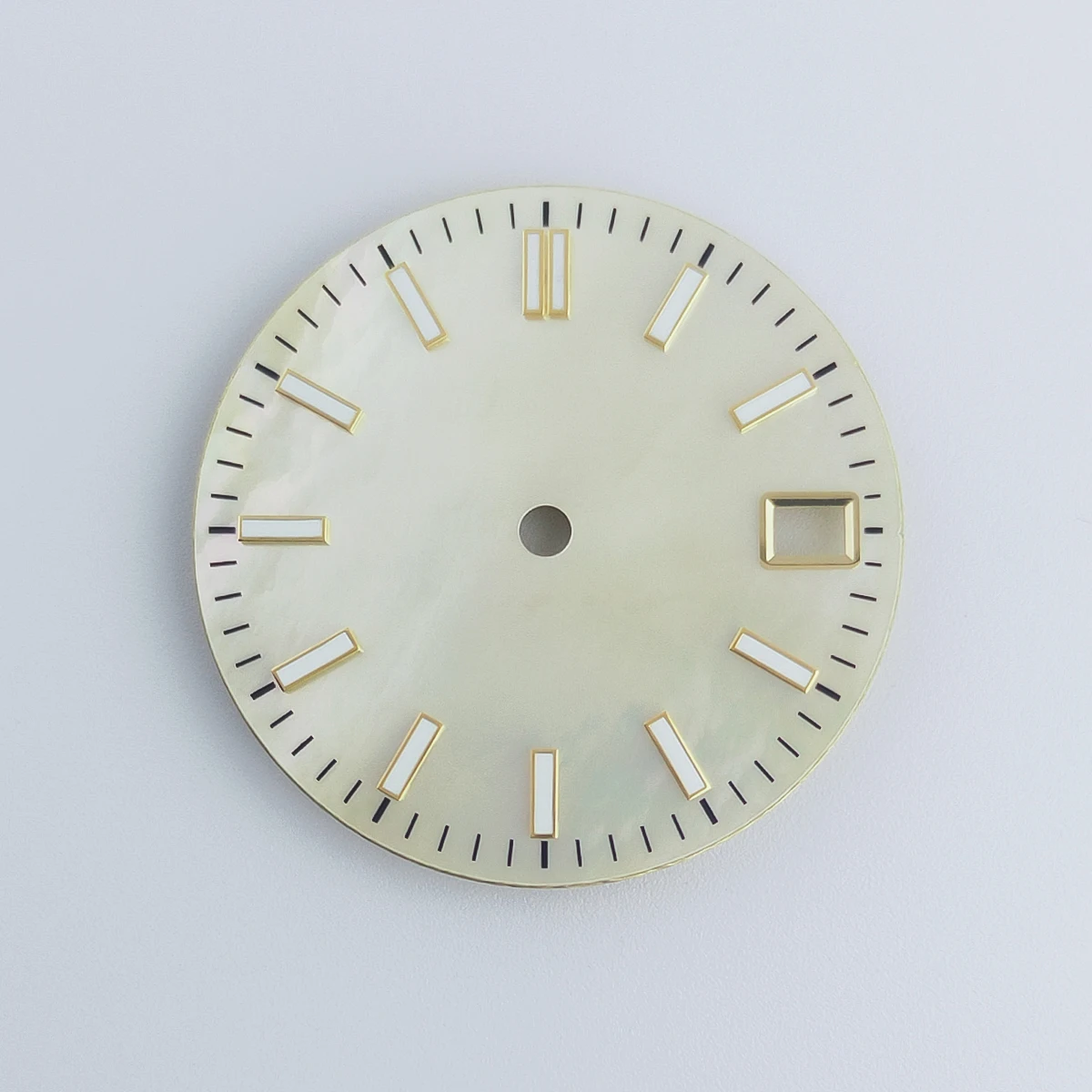 Manbushijie 28.5mm silver blue gold sterile watch dial luminous fit NH34 NH35 movement fit 3/3.8/4.2 o'clock crown