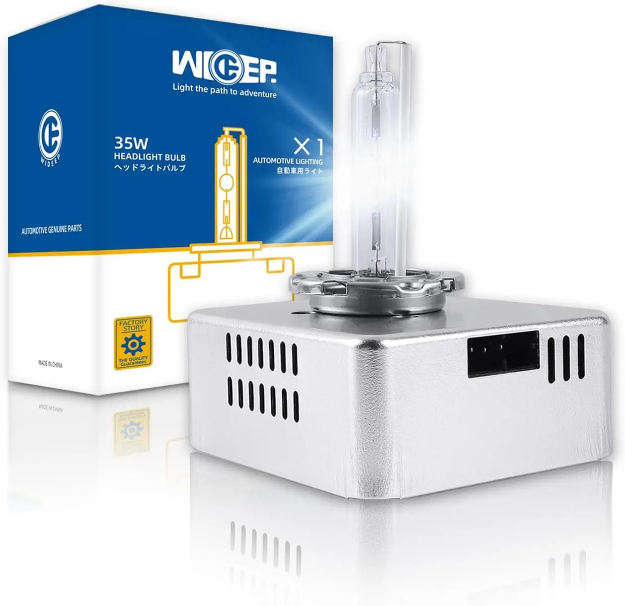 

D5S Xenon HID Headlight Bulbs, 6000K Cold White Brightness Replacement Headlamp for High Low Beam, 1 PC