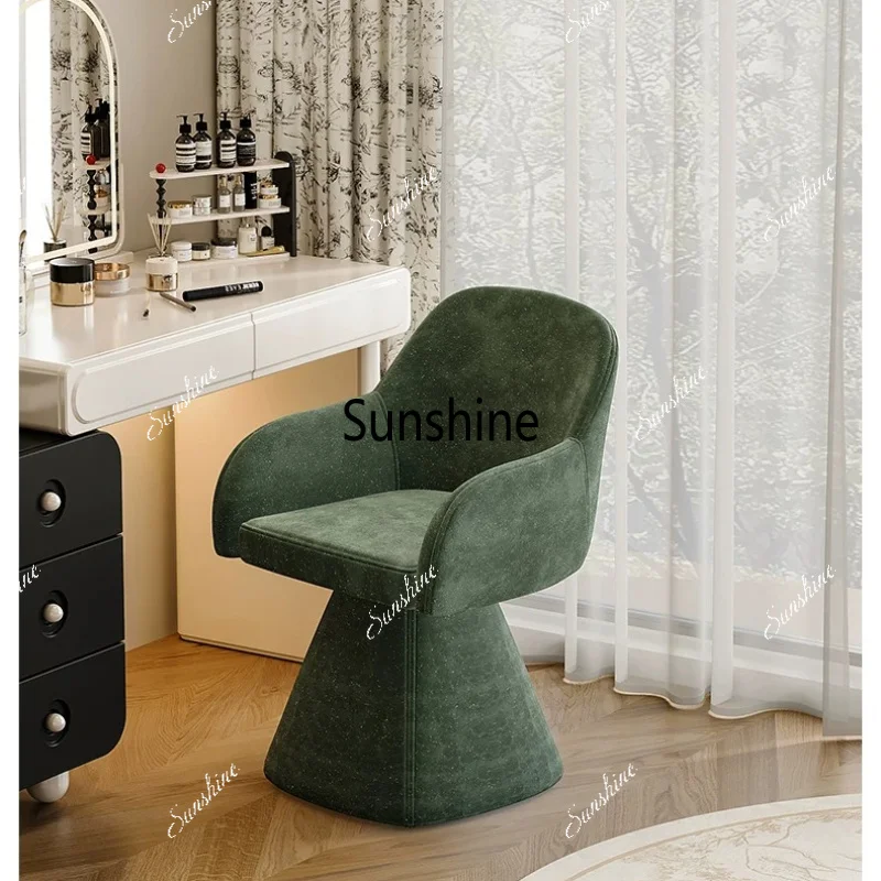 Medieval makeup stool master bedroom dresser chair high-end dressing stool view 2