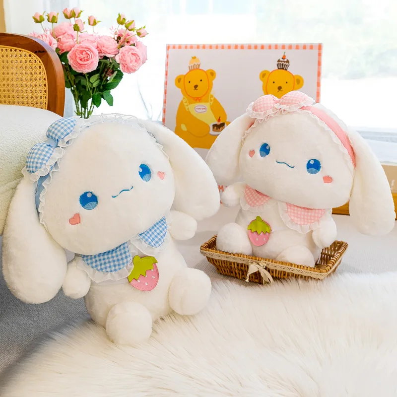 

50cm Sanrio Strawberry Cinnamoroll Stuffed Toys Cute Plush Toys Plushies Kawaii Throw Pillow Dolls Birthday Gifts For Girls Kids