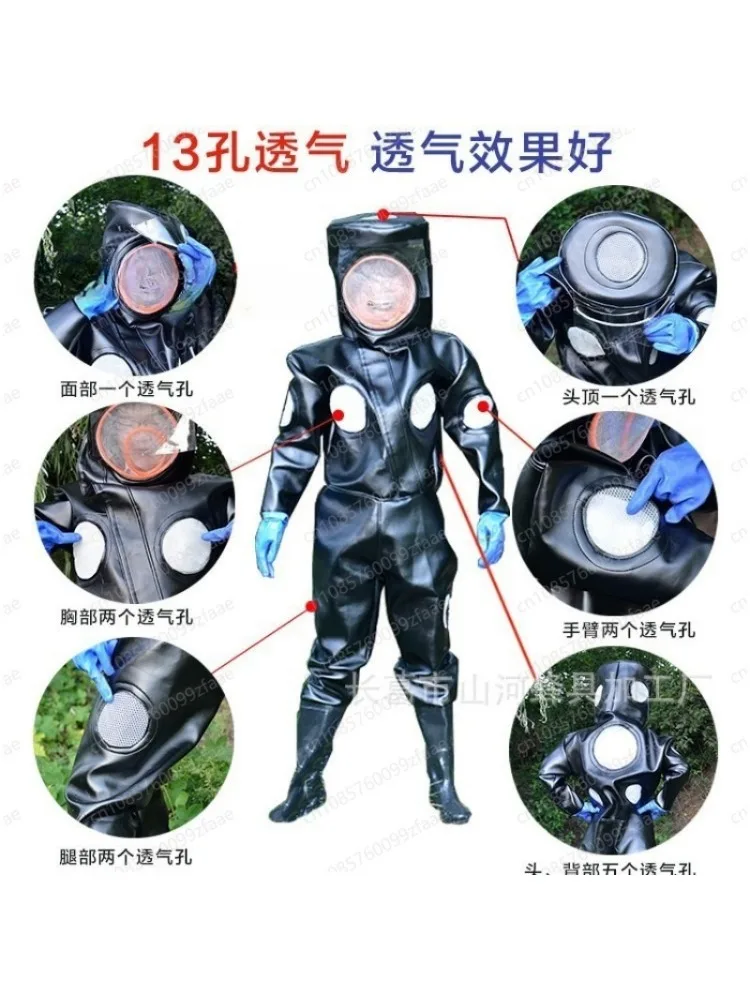 

One-piece beehive, thickened wasp protective clothing, fire-grade beekeeping equipment