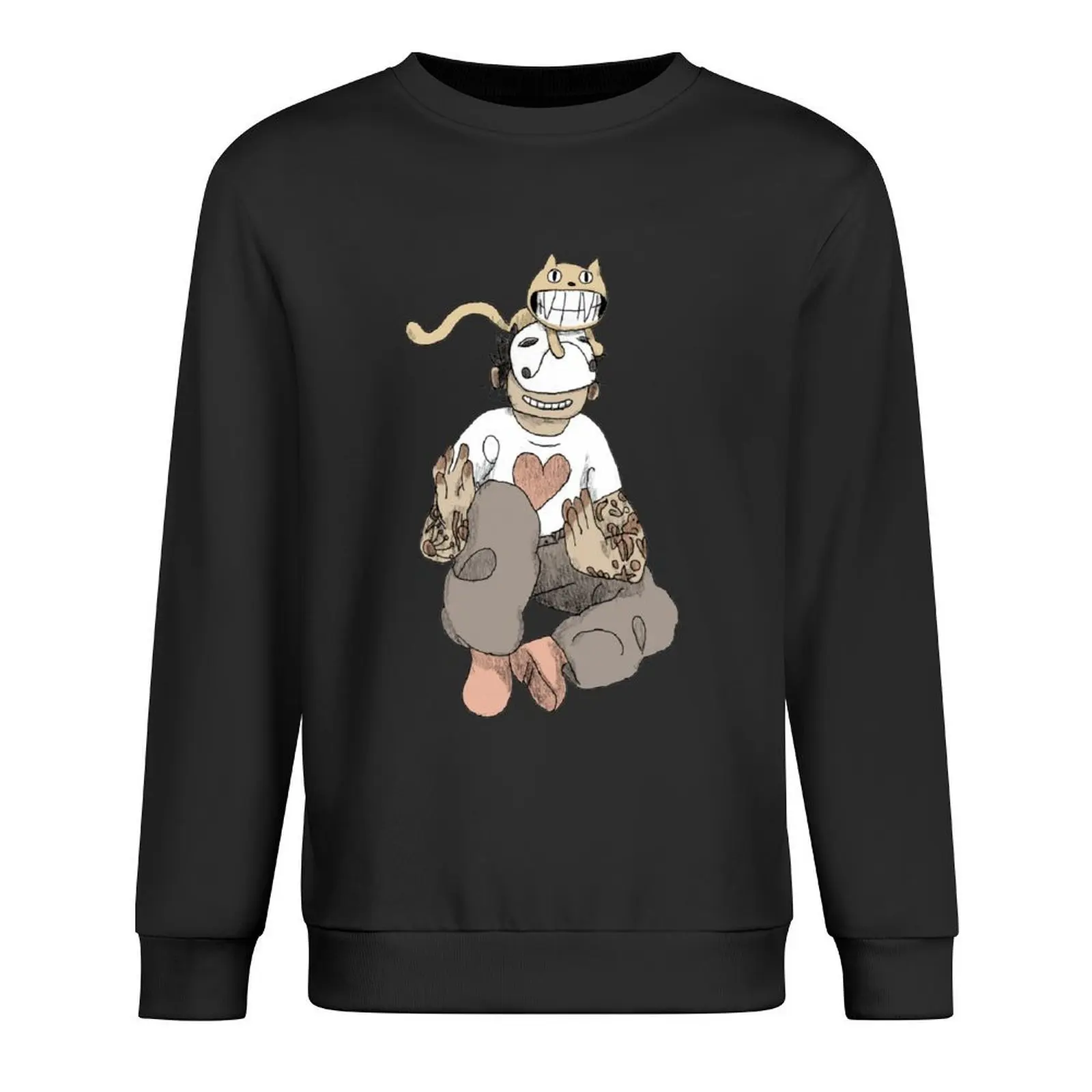 

OFF - Tattooed Zacharie Pullover winter clothes anime clothing blouse autumn clothes hooded sweatshirts