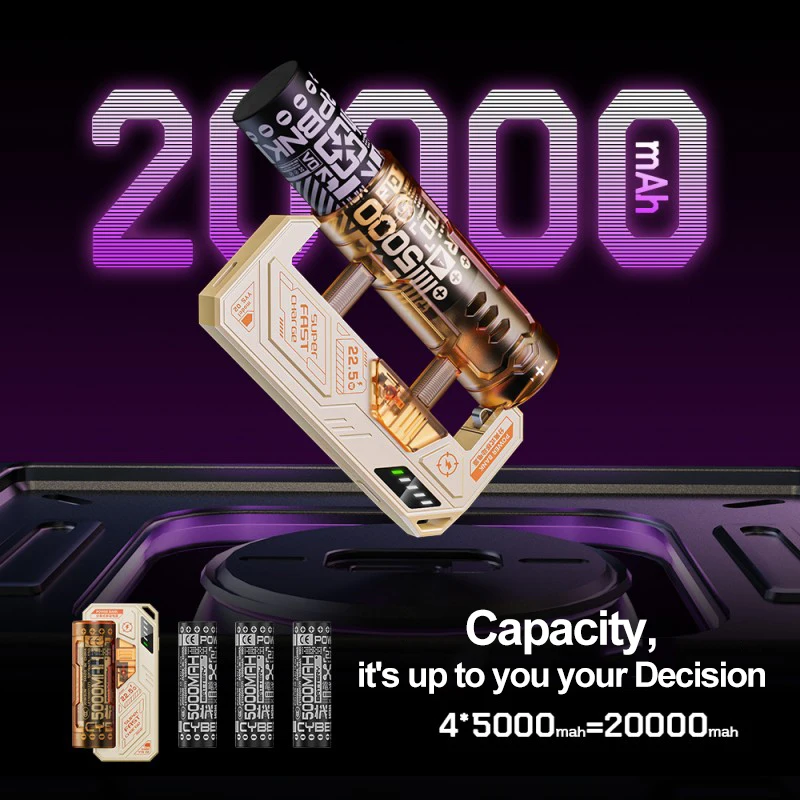 10000mAh Powerbank Rechargeable External Battery 22.5W Portable Tactical Fast Charging Replaceable Charger for iPhone Xiaomi New