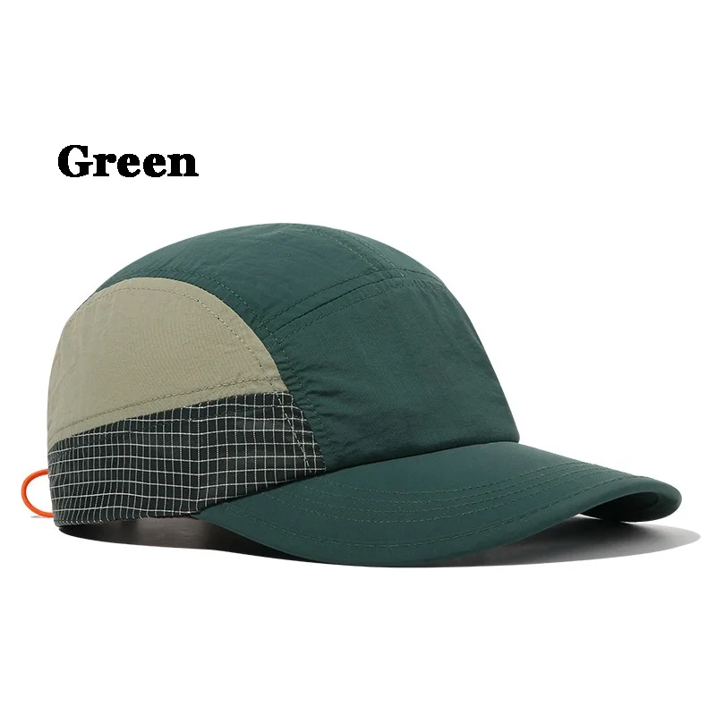 Mode verstellbarer Hut 5 Panel Kappe schnell trocknende Kappe Hysterese nhüte Unisex Baseball mützen Sonnen hüte – Detail 14
