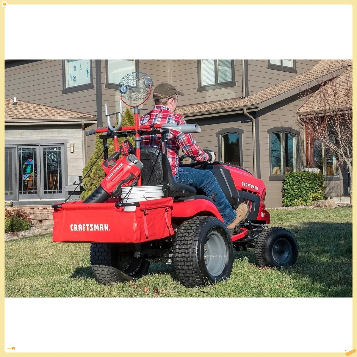 رف أدوات رايدر، 25.5 بوصة عمق × 23.5 بوصة عرض × 29.6 بوصة ارتفاع، أحمر