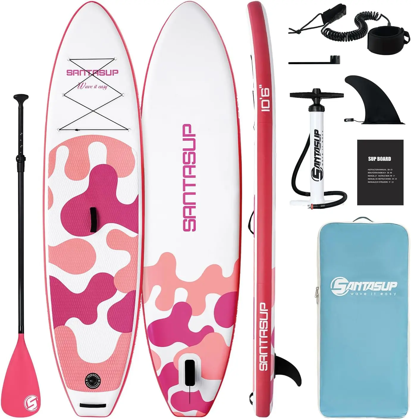 Stand Up Paddle Board, Blow Up Paddle Board for Adults, 10ft Wide Stance Board, Sup Board with Sup Accessories, Non-Slip Deck, A