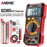 ANENG SZ305 Digital Multimeter 1999 Count Professional AC/DC Voltage Tester Ammeter Capacitor hFE Triode Hz Detector Tester Tool