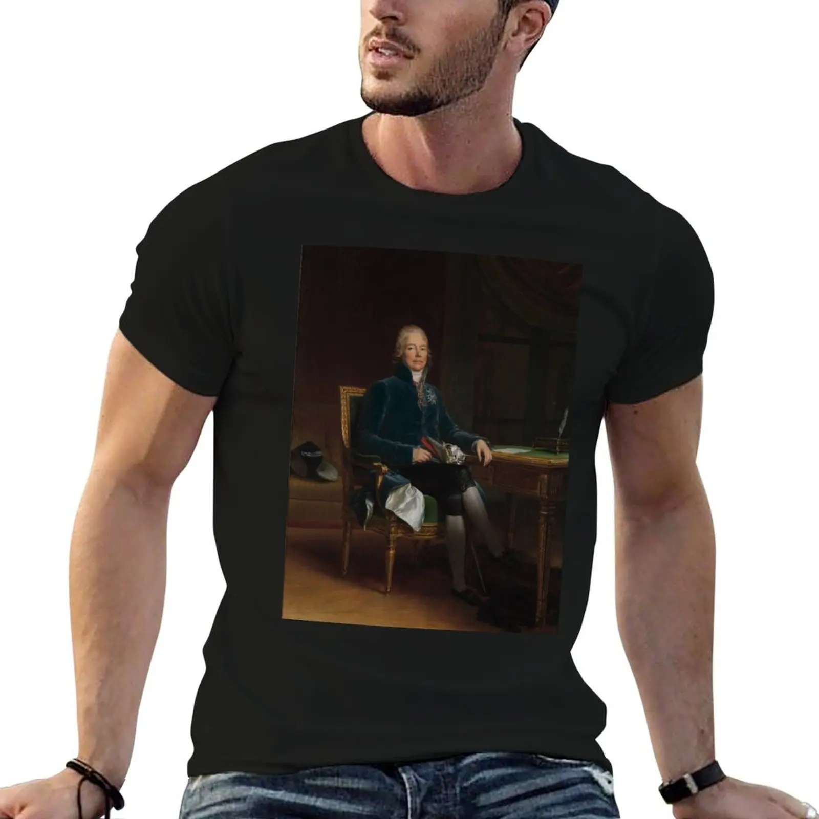 Charles Maurice de Talleyrand Périgord (1754-1838), Prince de... Camiseta de algodón, camisetas de alta calidad
