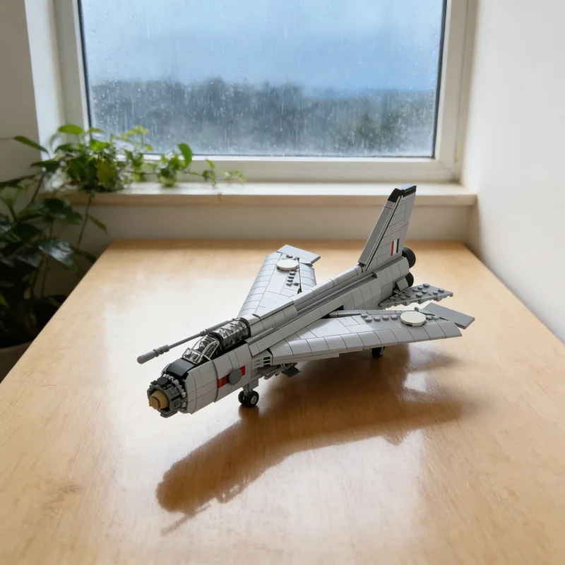 

724pcs MOC English Electric Lightning F6 Creator Model Building Blocks Creative Gift DIY Display Decor Adult Premium Kids Desk