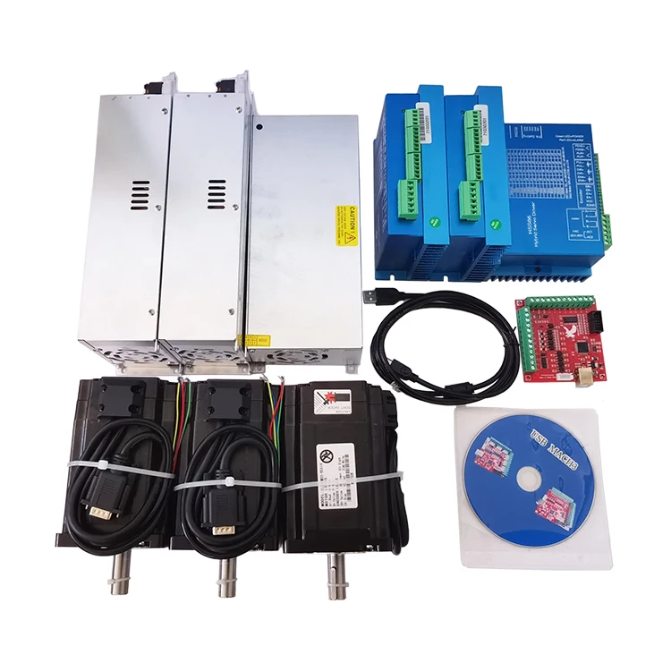 High Torque 12N.m Nema 34 Closed Loop Stepper Motor 3 Axis CNC Kit for CNC Milling Router Lathe Machine