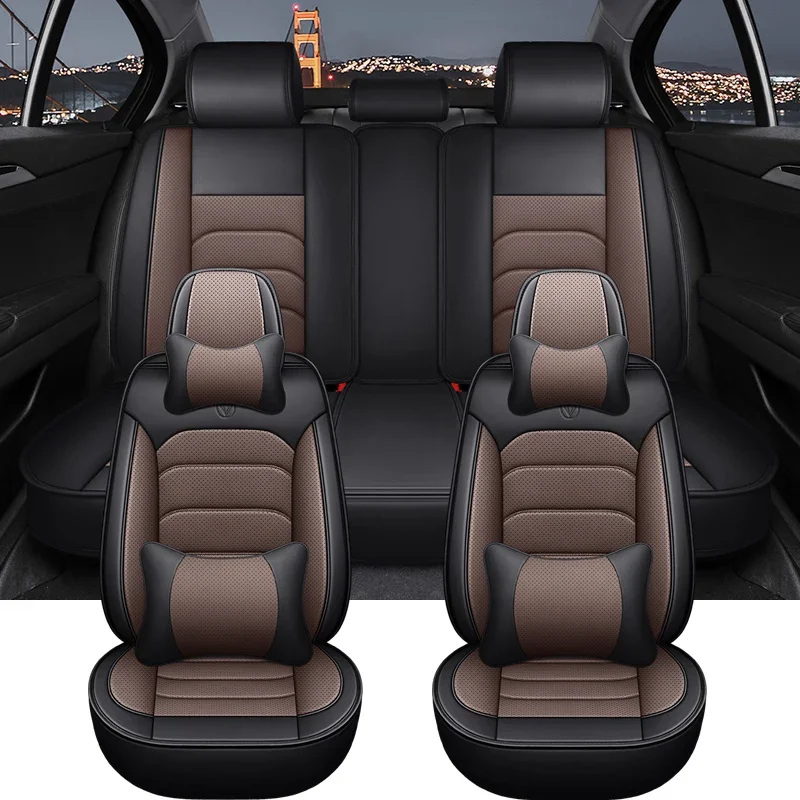 Universal Car Seat Cover for Buick All Enclave Cascada Encore Lacrosse Excelle Regal TourX Car Accessories Pu Leather