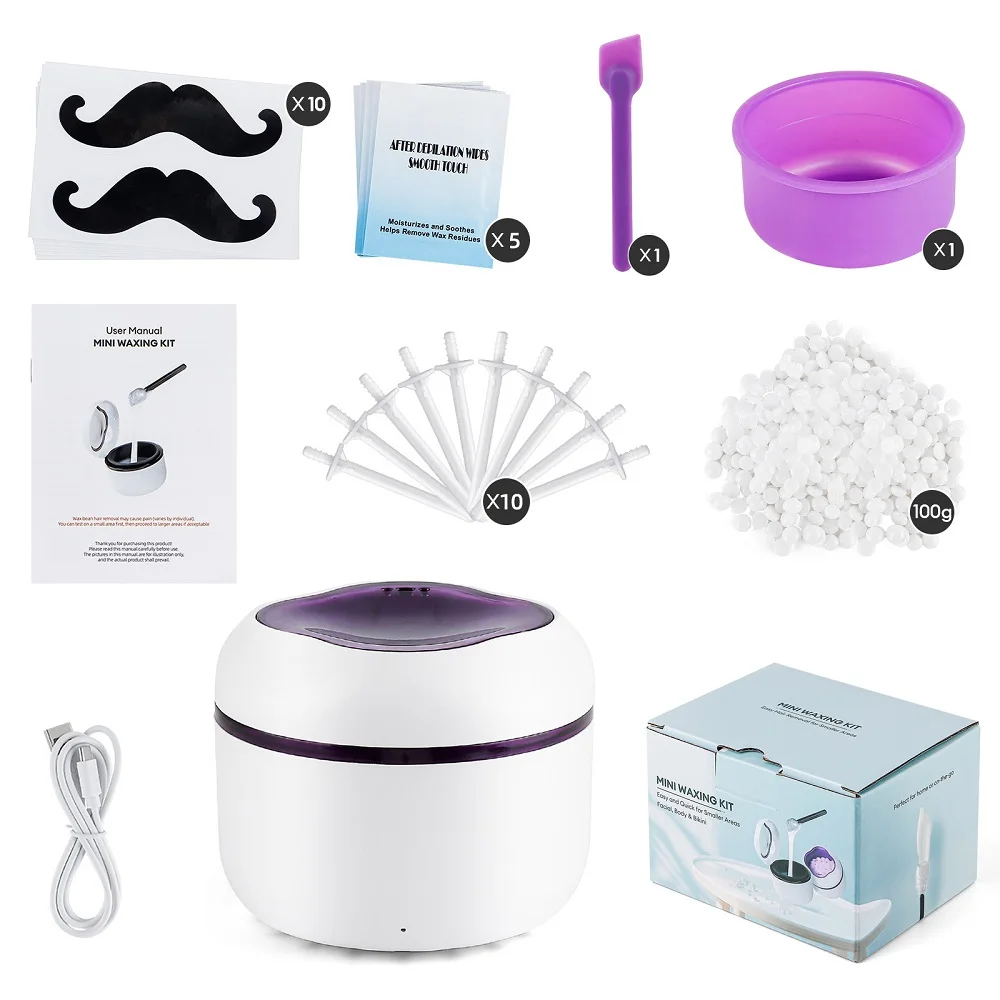 Mini Wachs Heizung Maschine 40g Silikon Schüssel Wachs Wärmer Nase Ohr Haar Entfernung Wachsen Kit Wachs Bean Wachs Heizung schmelzen Topf Schmelzer – Detail 26
