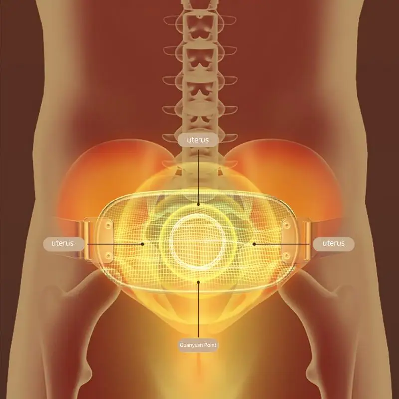 Imagem -05 - Período Almofada de Aquecimento para Costas ou Barriga Navio Espacial dos Desenhos Animados Portátil Modos de Massagem