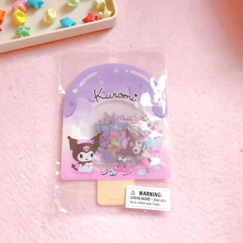 サンリオ クロミ ハローキティ かわいいステッカー 漫画 アイスクリーム 学生 透明 シナモロール ハンドアカウント DIY素材ステッカー