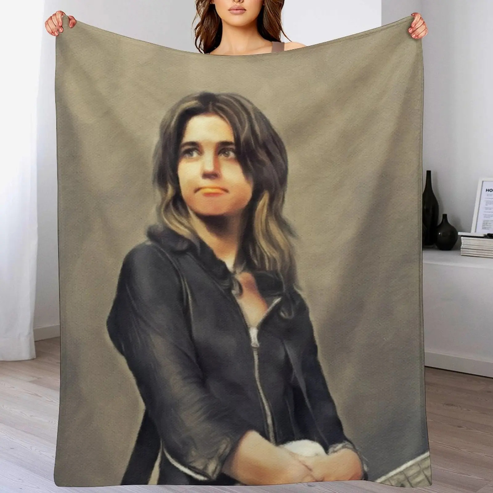 Suzi Quatro, Music Legend Throw Blanket Beautifuls decorative Blankets