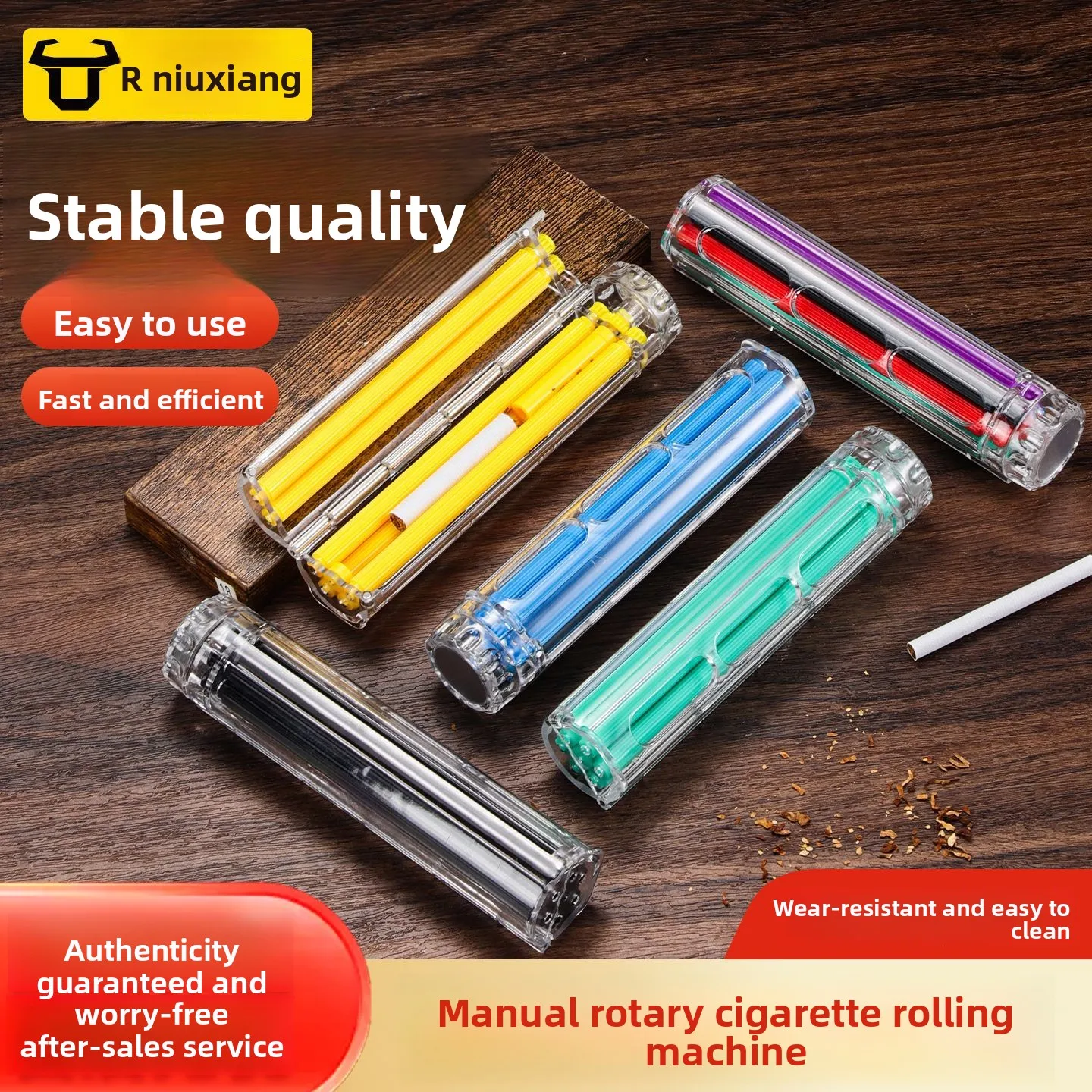 

New Multi-color Universal Manual Rotary Cigarette Holder, Household Portable Plastic Empty Paper Tube 8mm Cigarette Puller