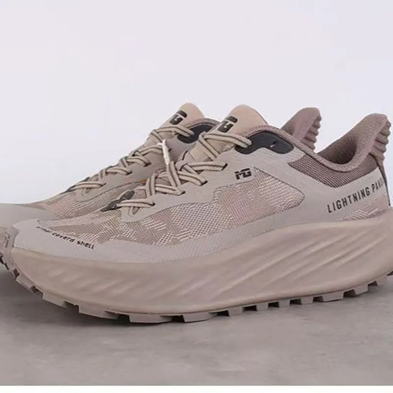 Men's Anti-slip Cushioning Outdoor Thick Sole Running Shoes Sneakers Breathable Bouncing Trail Running Shoes
