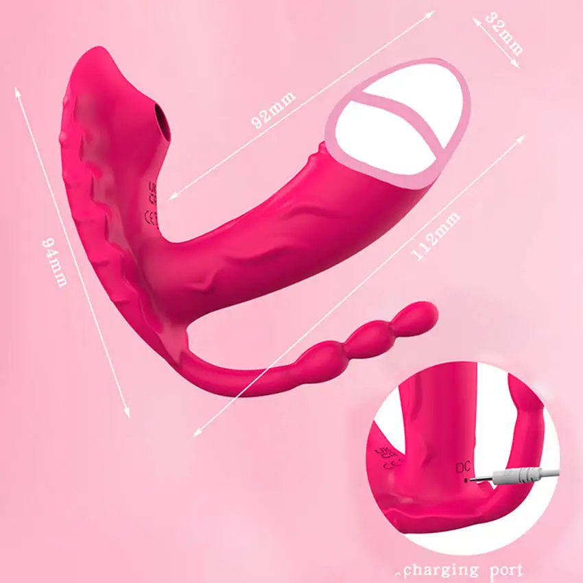 3 in 1 APP Sucking Licking Vibrators for Women 10 Mode Vibrating Anal Vagina Clitoris Stimulator Wearable Sex Toys for Adult 18 view 5