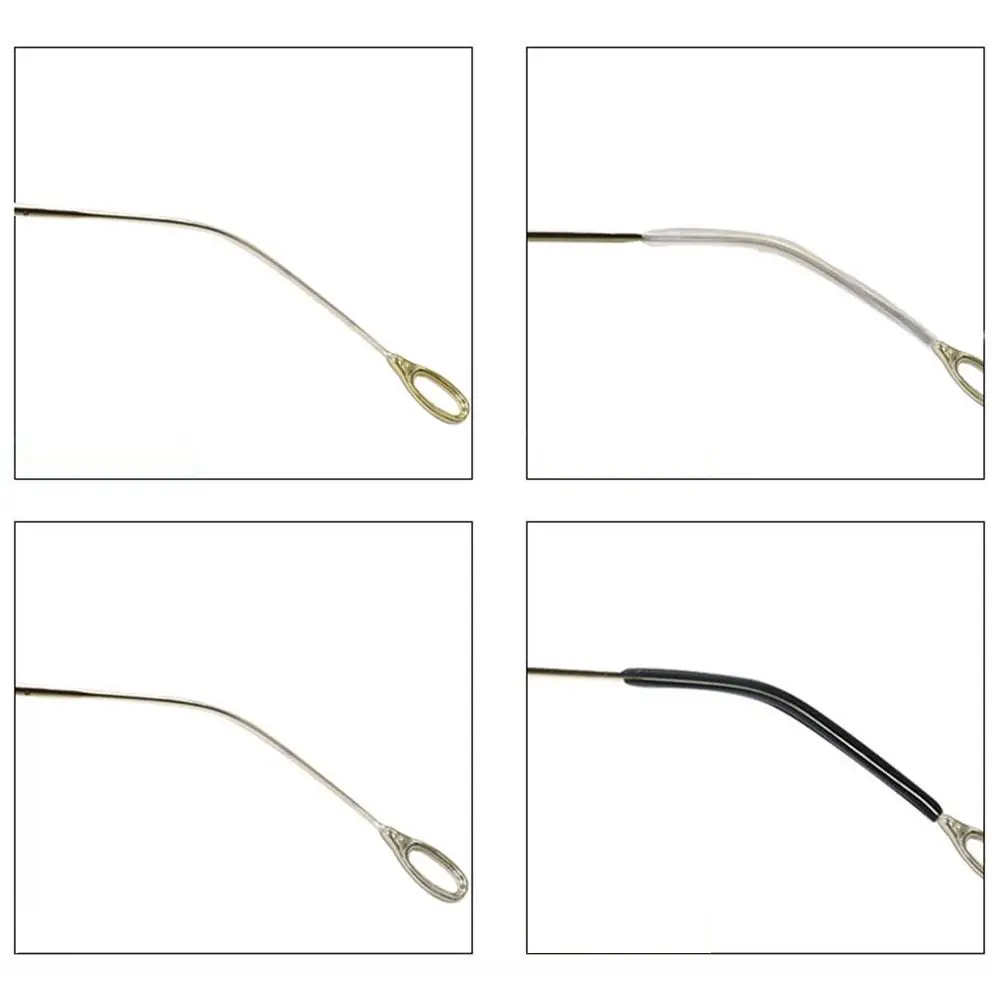 10Pairs Silicone Tie Anti Slip Glasses Ear Hooks Glasses Thin Leg Sunglasses Leg Glasses Holder