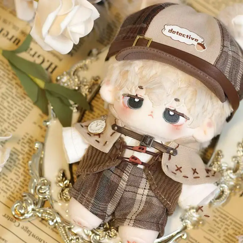 20/40CM Anime Cotton Clothes Cute Detective Style Outfit Dress-Up Suit Changing Dress Game Photo Prop Accessories Birthday Gift