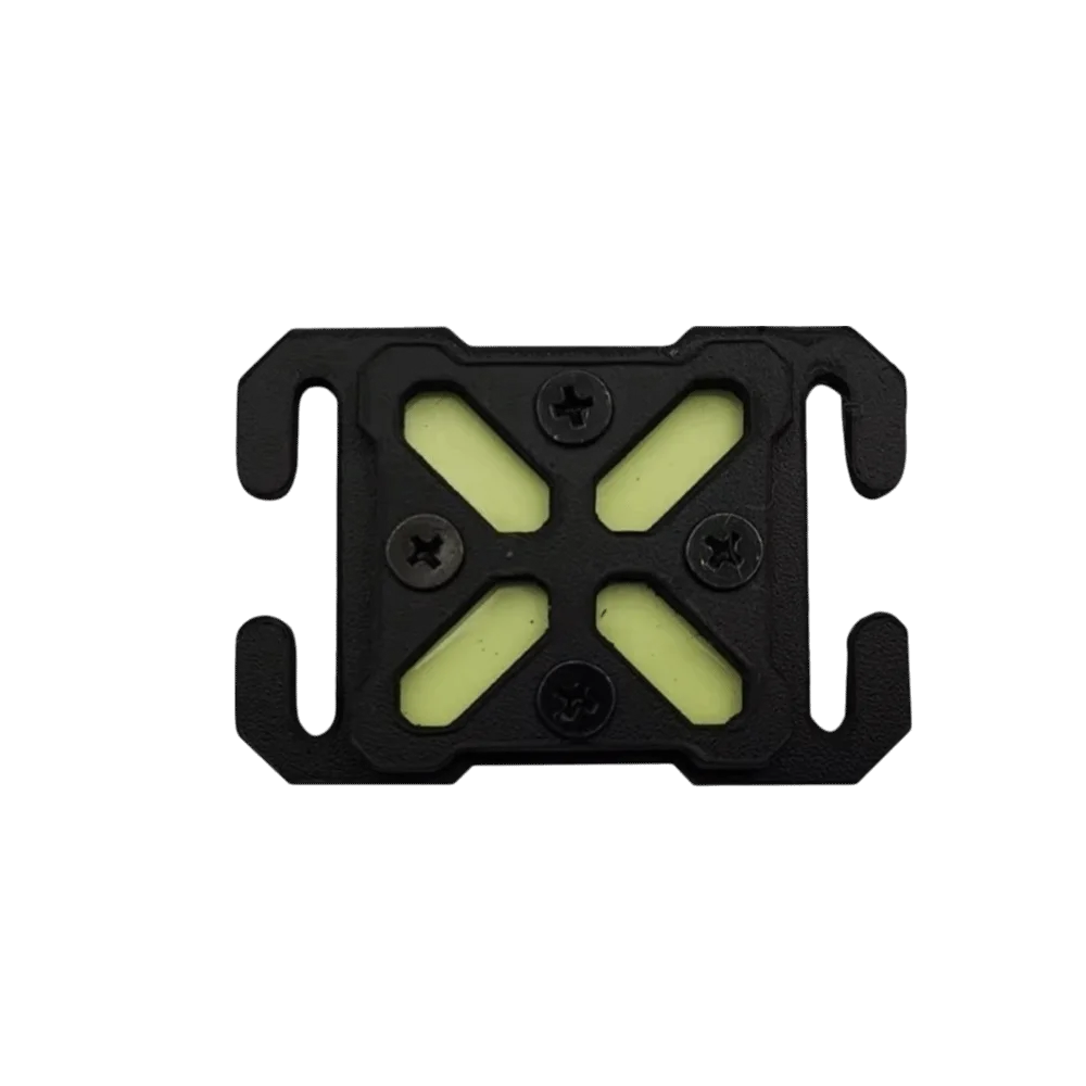 Reflective Backpack Tag Patch Luminous Recognition Plastic Backpack Belt Clip Buckle Glow in Dark Bag Hat Vest Patch