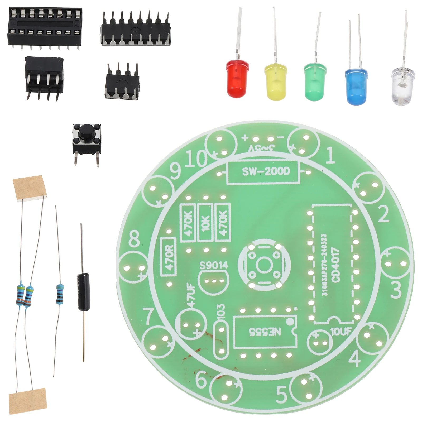 

Welding Practice Kit Circuit Board Soldering Diy Project Electronics Plastic Beginners Child Solder Boards Educational Resource