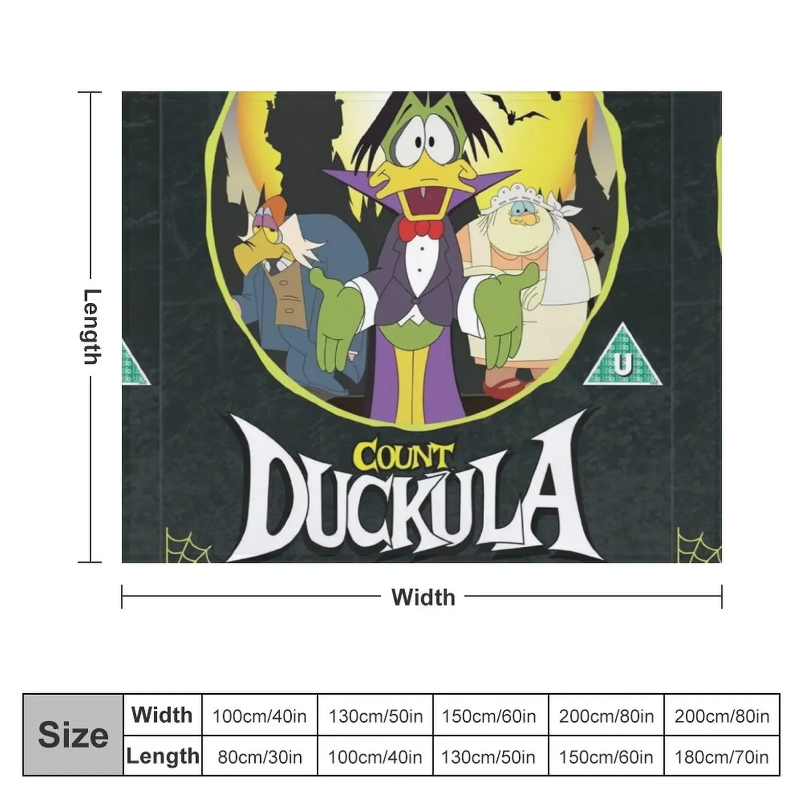 Count Duckula Throw Blanket Decorative Sofa Softest manga Blankets