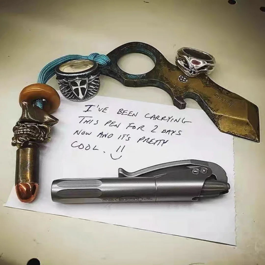 

Титановая ручка EDC, промышленный шприц в стиле ретро со стержнем G2 для черчения и письма