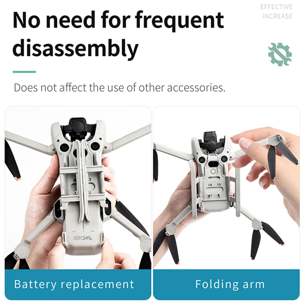 Landing Gear Extension Leg Foldable Brackets Landing Gear Leg Drone Accessories Compatible For DJI Mini 4 Pro Drones